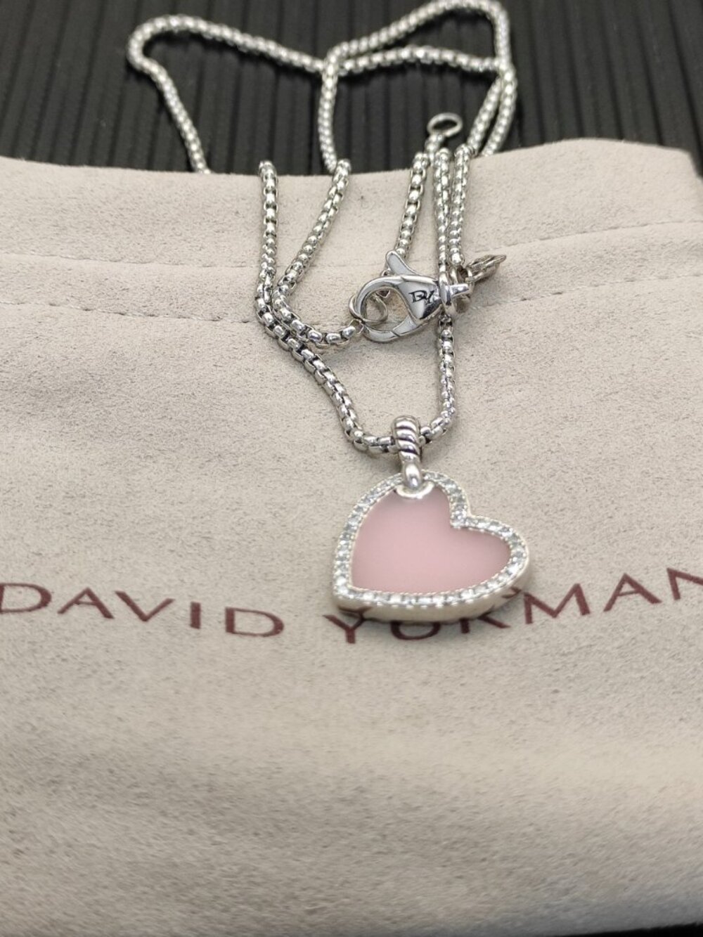 David Yurman 925 Silver Necklaces with Original Pouch